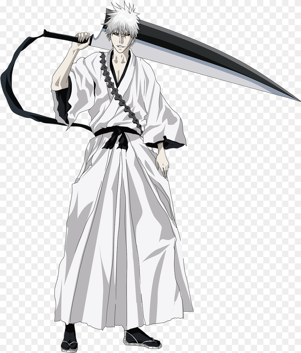 Hollow Ichigo White Ichigo, Weapon, Sword, Adult, Publication Png Image