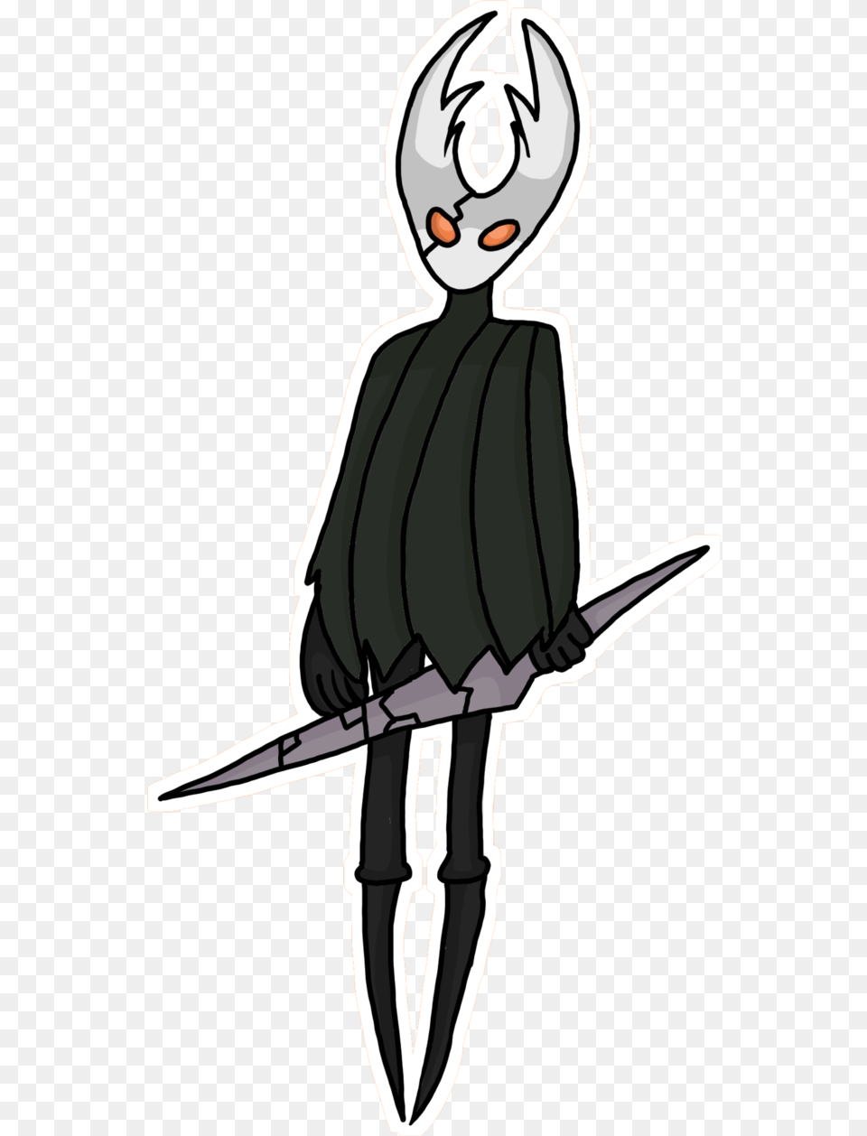Hollow Knight, Person, Sword, Weapon, Face Free Png Download