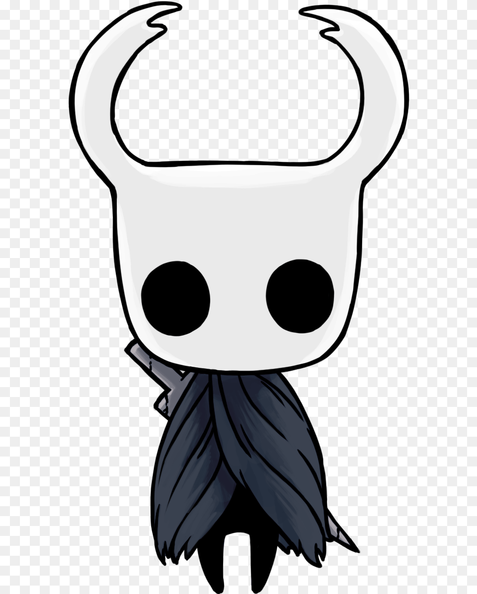 Hollow Knight Main Character, Stencil, Adult, Female, Person Png