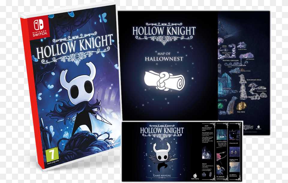 Hollow Knight Version Digitale Switch, Book, Publication, Advertisement Free Png Download