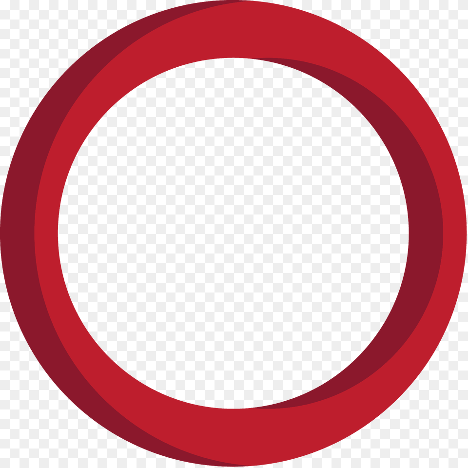 Hollow Red Circle Emoji Clipart, Oval, Hoop Free Png Download
