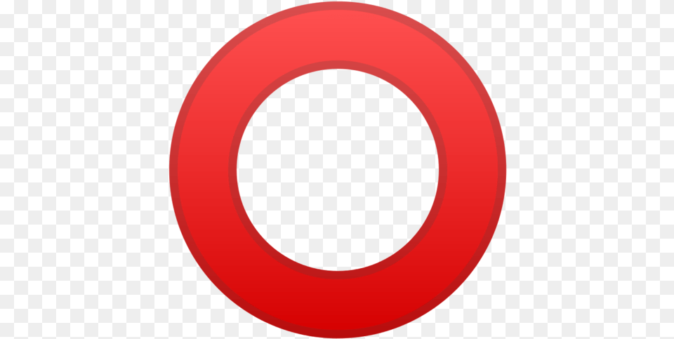 Hollow Red Circle Emoji Vodafone Uk, Disk, Symbol Free Png Download