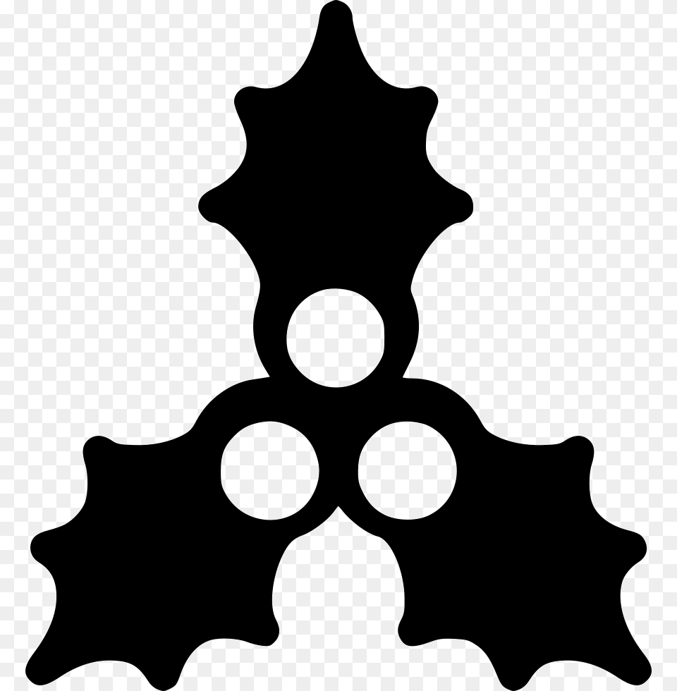 Holly, Silhouette, Stencil, Symbol Free Transparent Png