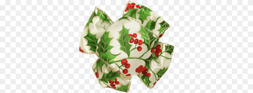 Holly And Berries 50yds Ribbon Christmas Rose, Art, Porcelain, Pottery Free Png