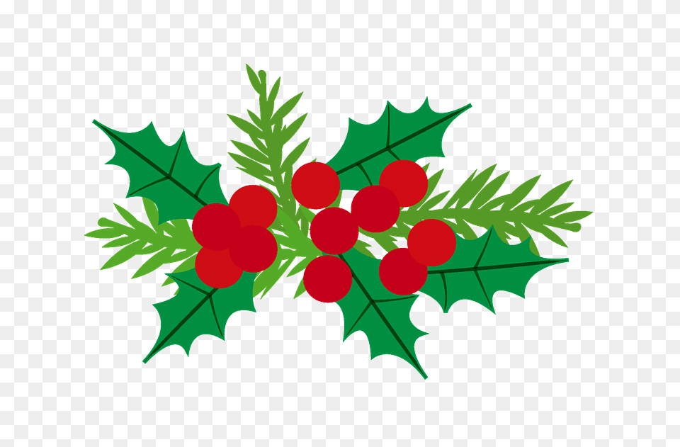 Holly Berries Clipart, Leaf, Pattern, Plant, Art Free Png Download