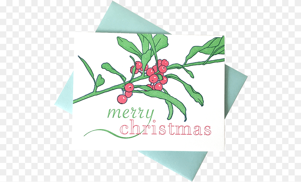 Holly Branch Christmas Card, Envelope, Greeting Card, Mail, Plant Png Image