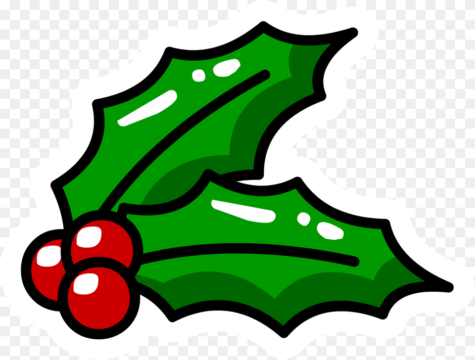 Holly Christmas Border Club Penguin Christmas Pin, Leaf, Plant, Food, Fruit Png