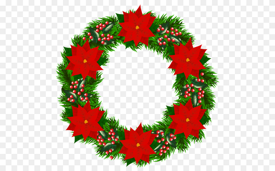 Holly Clipart Poinsettia Holly Poinsettia Plant, Wreath Free Transparent Png