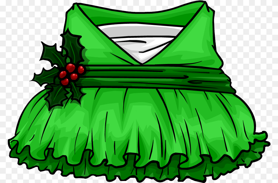 Holly Elf Dress Clothing Icon Id, Green Png Image