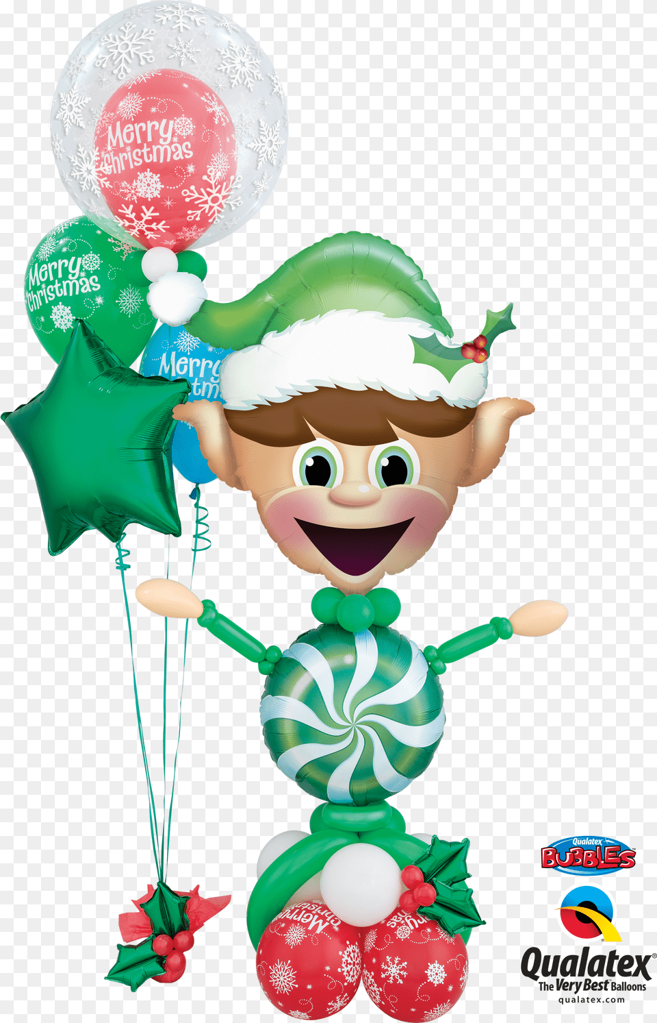 Holly Jolly Elf Christmas Balloons Christmas Snowman Christmas Balloons Qualatex Free Png Download