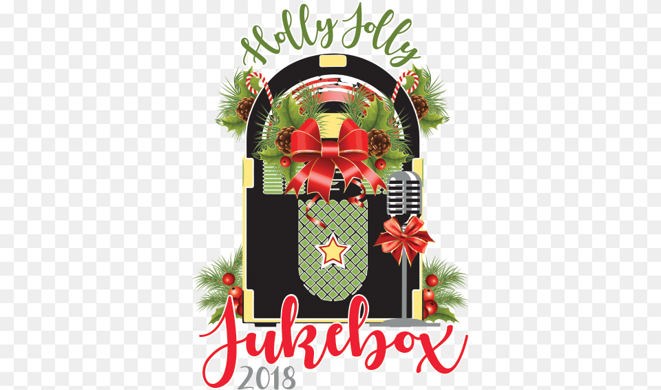 Holly Jolly Jukebox Wreath Cartoon Jingfm Christmas Day Free Transparent Png