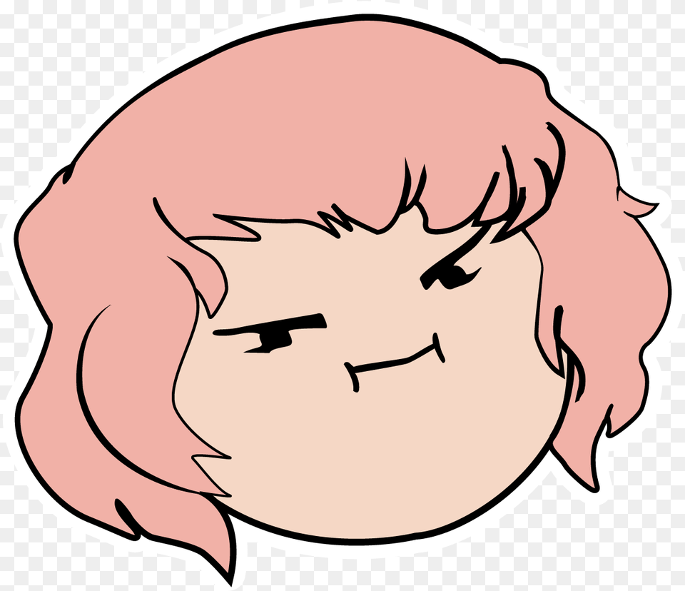 Holly Pink Hair Game Grumps Commander Holly Head, Baby, Person, Face Free Png