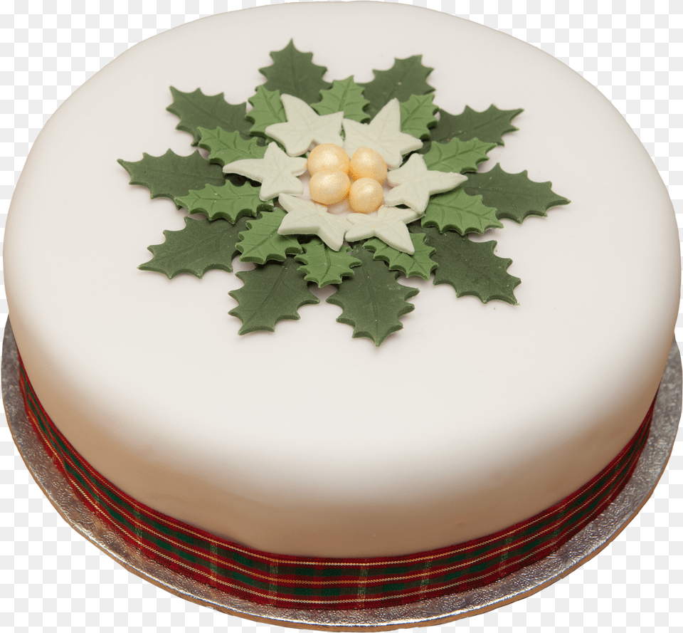 Holly Wreath 8inch Christmas Wreath Cake Design Free Png