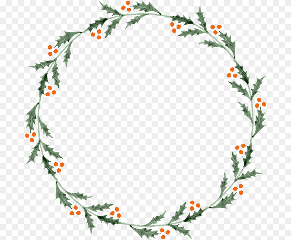 Holly Wreath Holly Wreath Background, Art, Floral Design, Graphics, Pattern Free Png Download