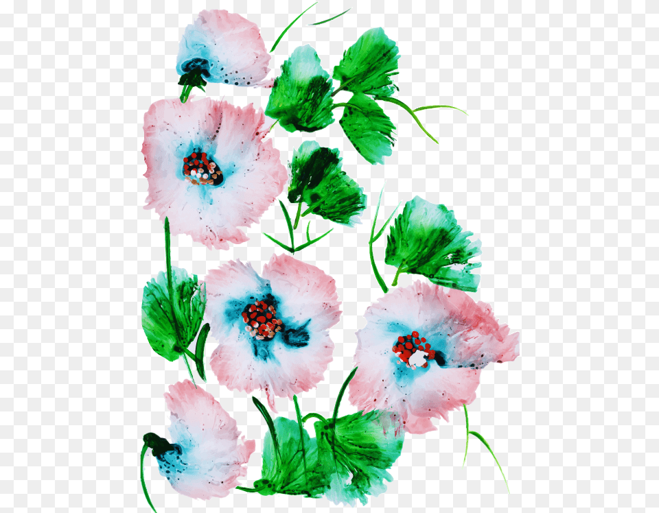 Hollyhocks, Flower, Plant, Anther, Hibiscus Png Image
