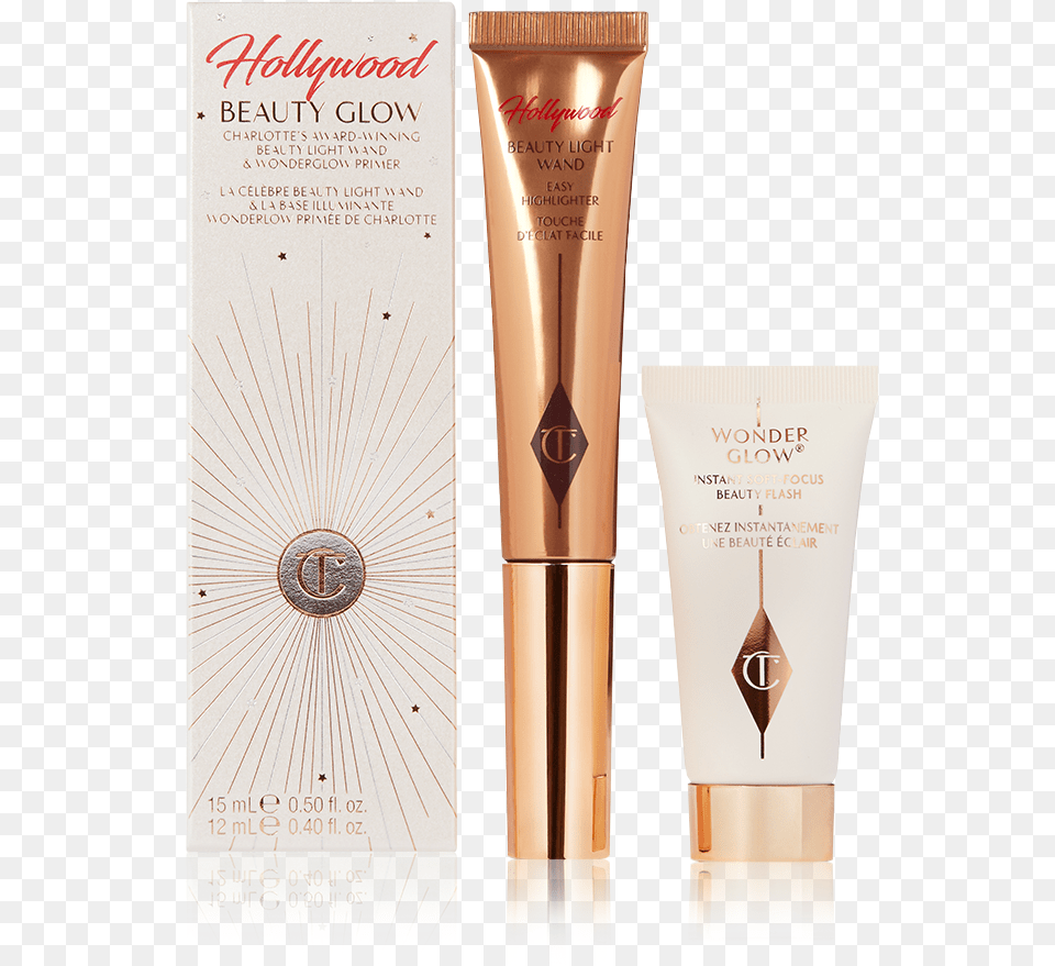 Hollywood Beauty Glow Bundle Packshot Including Beauty, Bottle, Lotion, Cosmetics Png