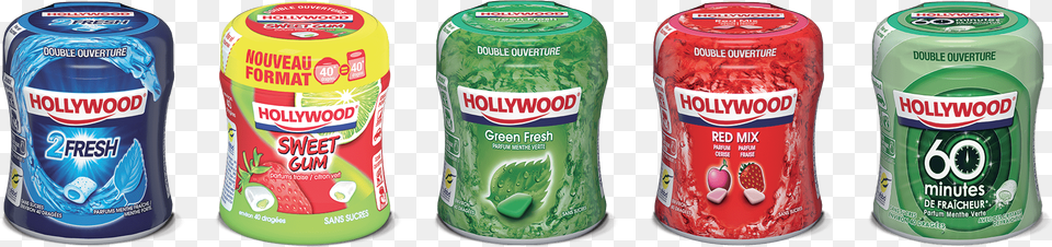 Hollywood Chewing Gum Packs, Can, Tin Png Image