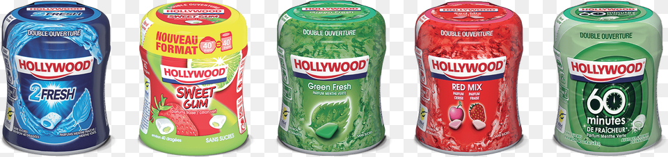 Hollywood Chewing Gum Packs Hollywood Chewing Gum, Can, Tin Free Transparent Png