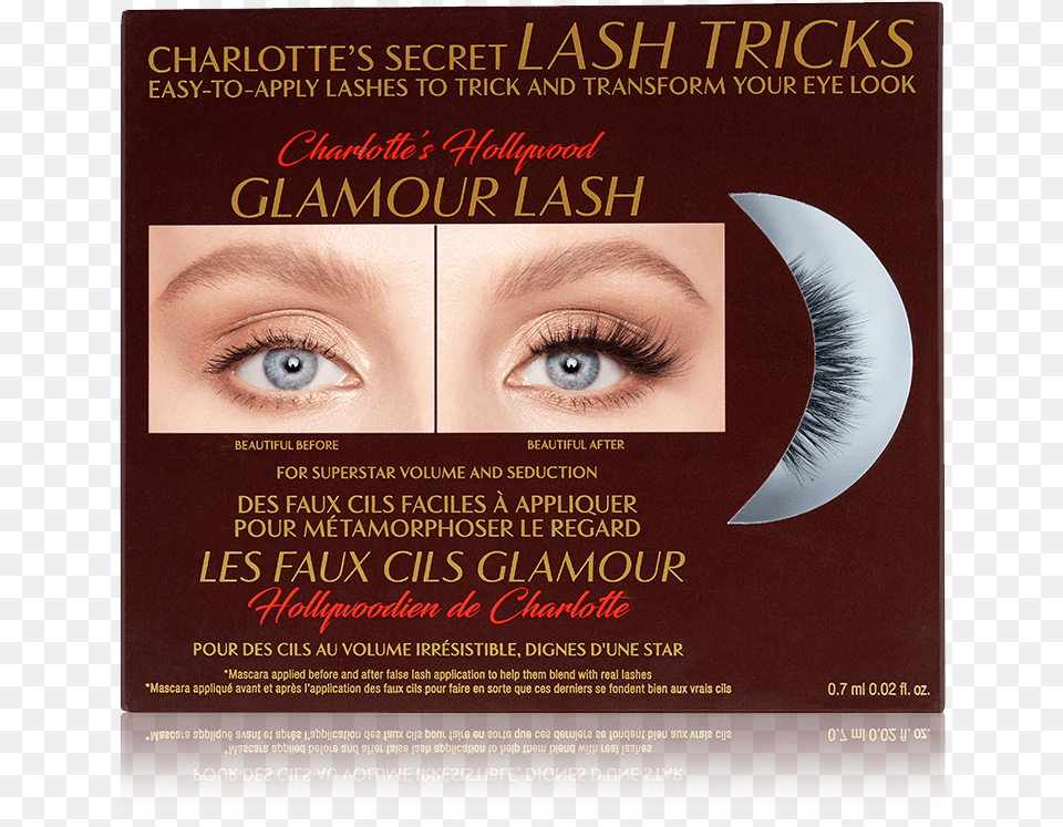 Hollywood Glamour Eyelashes Closed Pack Shot Charlotte Tilbury False Lashes, Advertisement, Poster, Baby, Person Free Png Download
