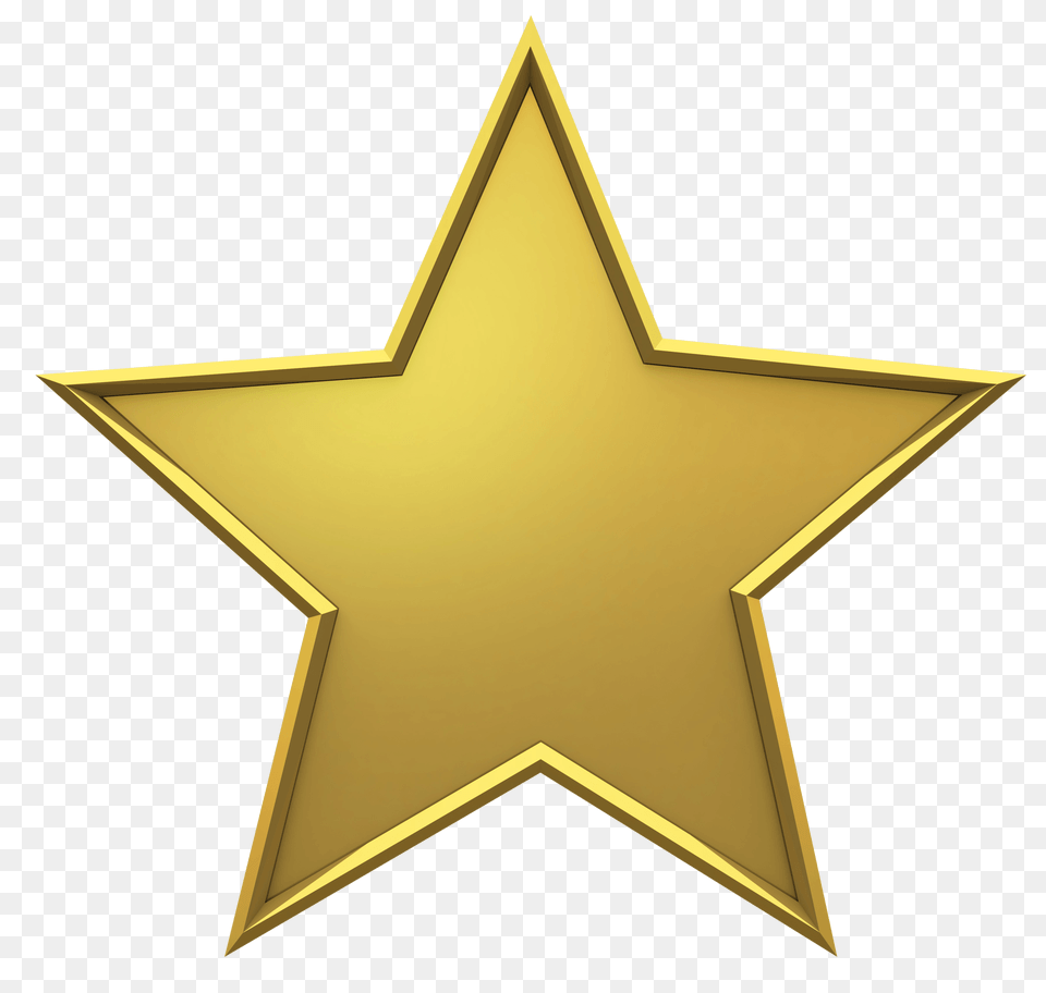 Hollywood Gold Star, Star Symbol, Symbol Png Image