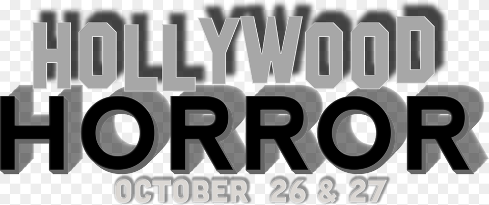 Hollywood Horror Graphic Design, Text, Scoreboard, City, People Png Image