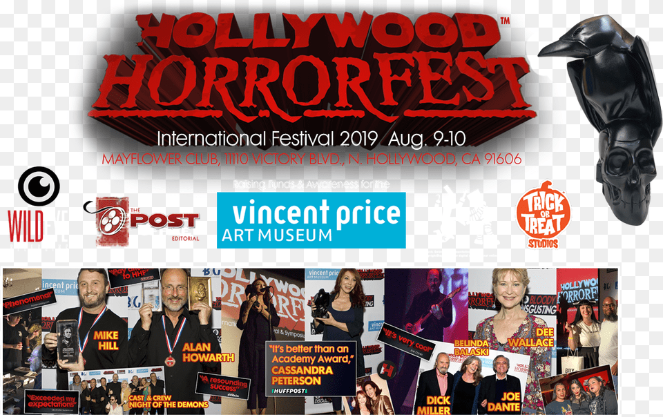 Hollywood Horrorfest Flyer, Adult, Poster, Person, Woman Png Image