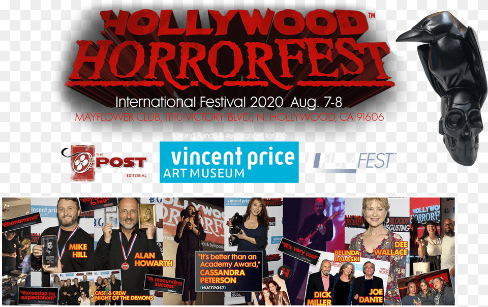 Hollywood Horrorfest Flyer, Adult, Poster, Person, Woman Png