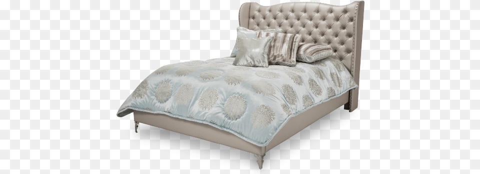 Hollywood Loft Frost White Queen Upholstered Bed Hollywood Loft Frost Bed, Furniture, Cushion, Home Decor, Mattress Free Png