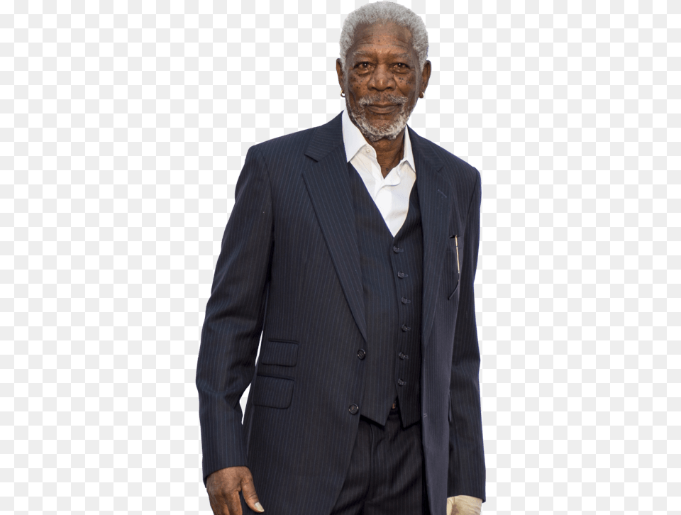 Hollywood Morgan Freeman Ap, Tuxedo, Suit, Jacket, Formal Wear Free Transparent Png