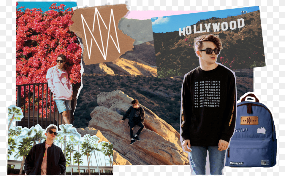 Hollywood Sign, T-shirt, Clothing, Man, Male Free Transparent Png