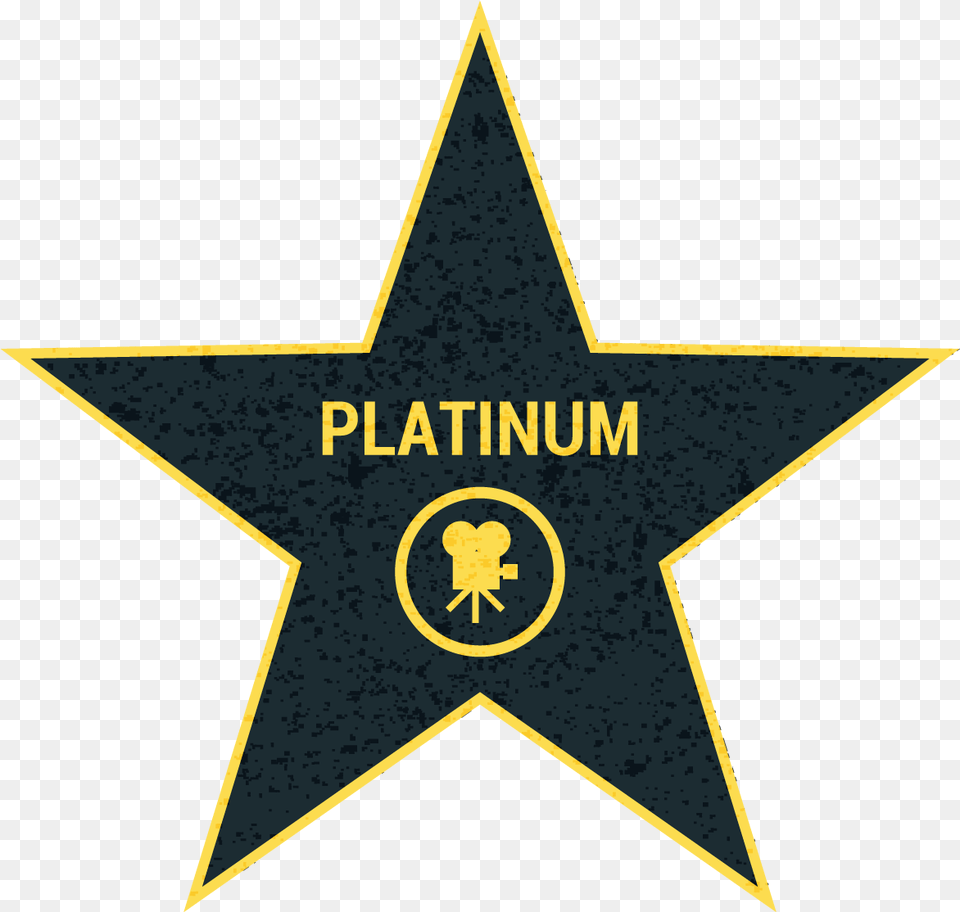 Hollywood Star Picture Walk Of Fame Star, Star Symbol, Symbol, Scoreboard Png Image