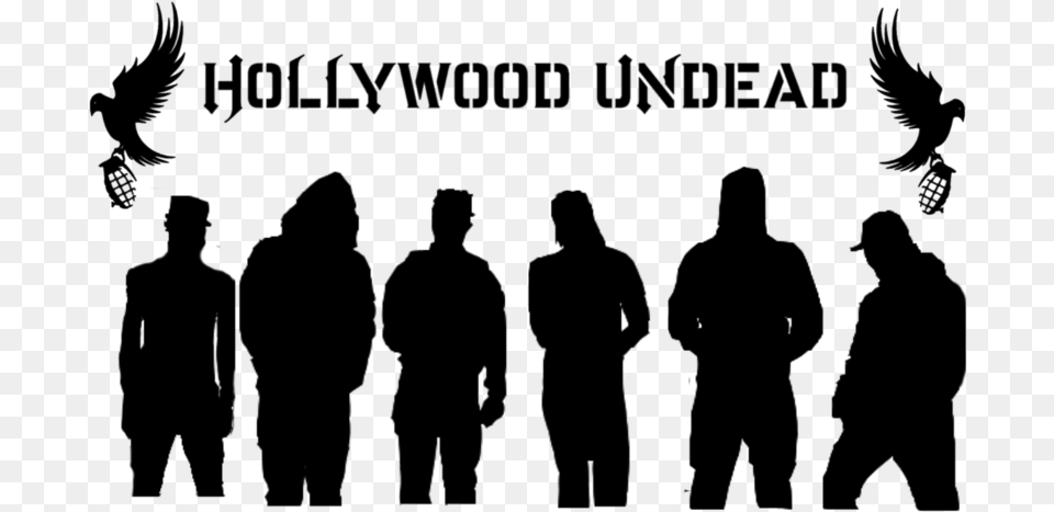 Hollywood Undead Clipart Hollywood Undead Dove And Grenade, Gray Free Png Download