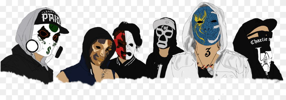 Hollywood Undead Hollywood Undead, Woman, Adult, Person, Man Free Transparent Png