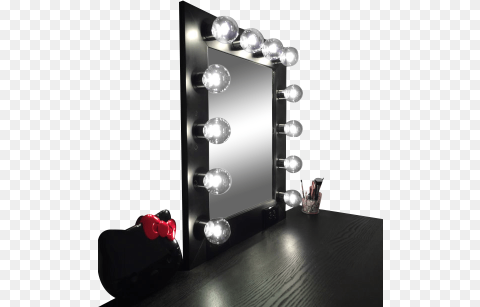 Hollywood Vanity Mirror Table, Dressing Room, Indoors, Room, Lighting Free Png