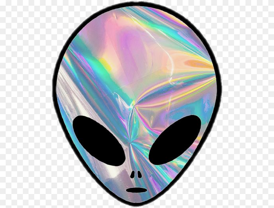 Holo Bigeyes Art Interesting Alien I Don T Believe In Humans, Disk, Mask Free Png Download