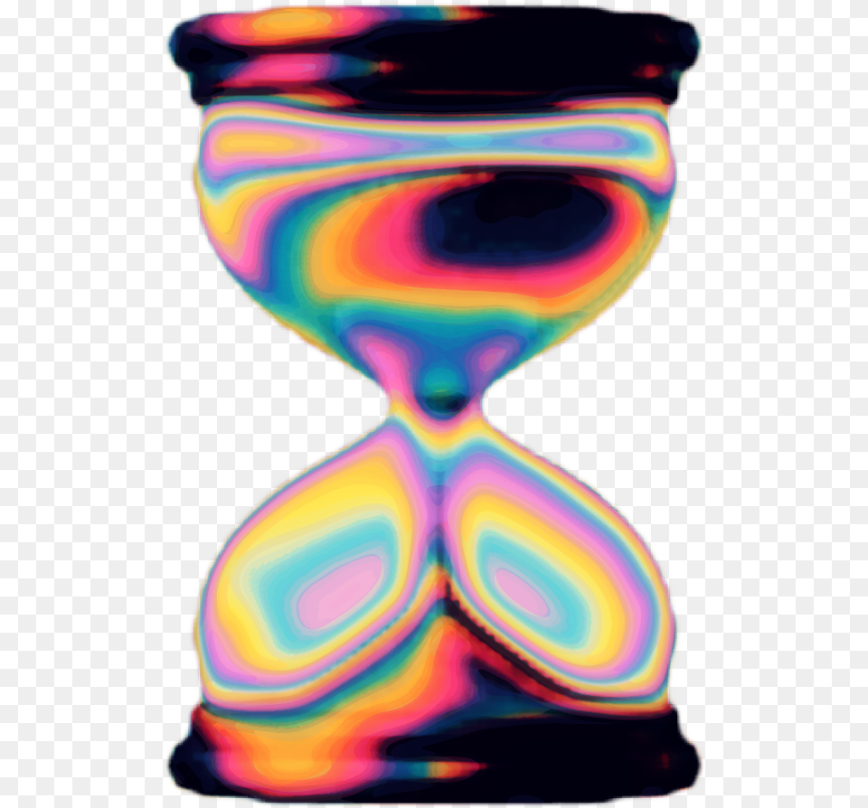 Holo Holographic Emoji Hourglass Time Freetoedit Modern Art, Disk Png Image
