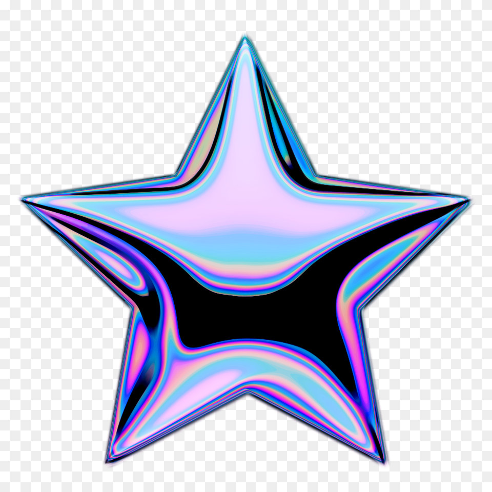 Holo Holographic Shootingstar Stars Star Emoji Iridesce, Star Symbol, Symbol, Light Free Transparent Png