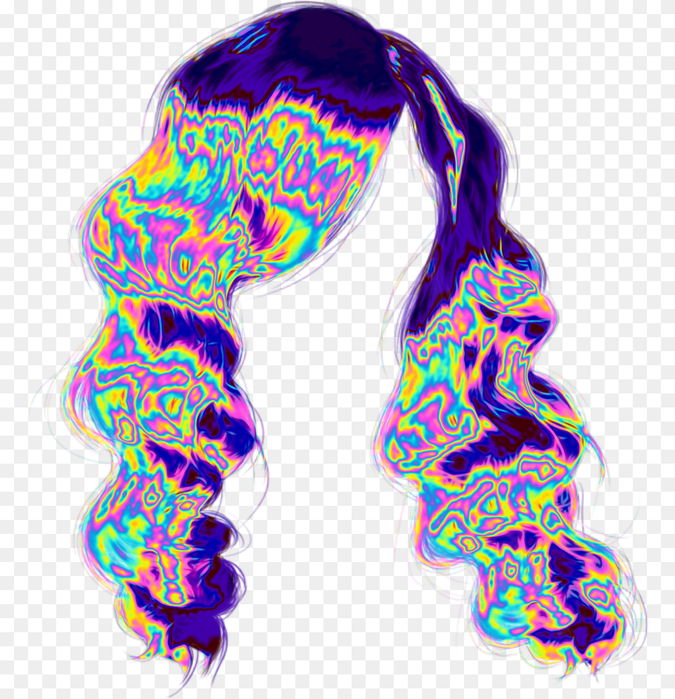 Holo Holographic Vaporwave Aesthetic Tumblr, Purple, Adult, Female, Person Free Transparent Png