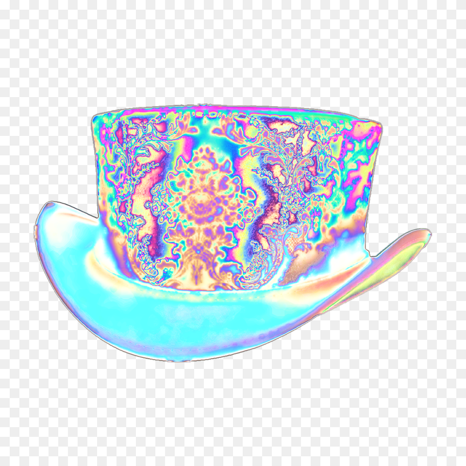 Holo Holographic Vaporwave Aesthetic Tumblr Pictures, Clothing, Hat, Saucer, Pottery Free Transparent Png