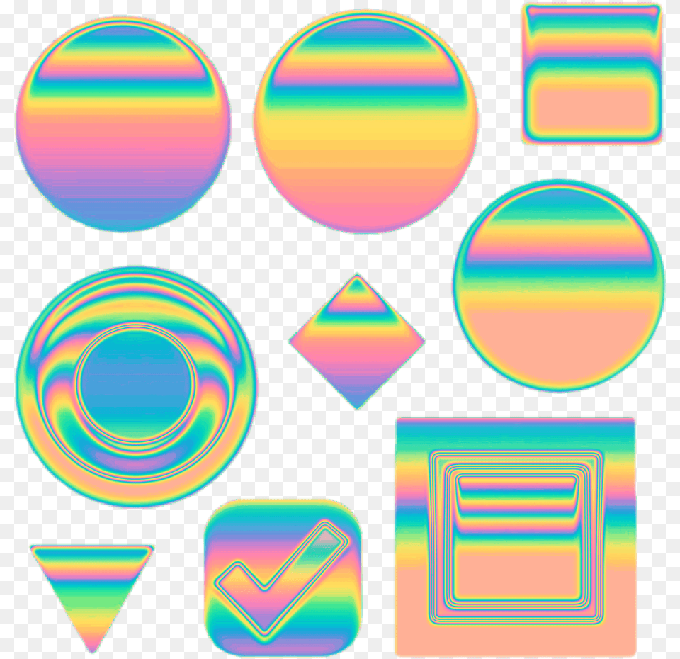 Holo Tumblr Vaporwave Aesthetic Transparent Aesthetic Vaporwave Circle, Art, Modern Art, Disk, Graphics Free Png