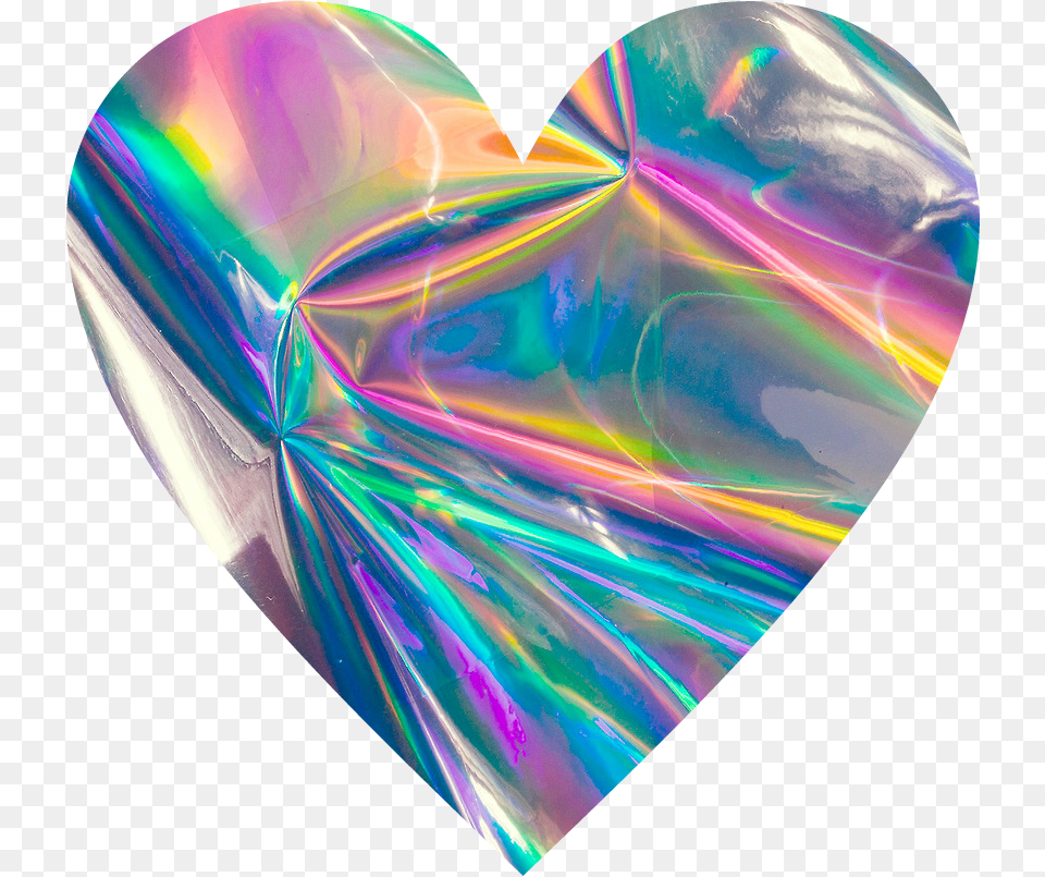 Holographic Heart Holographic Wallpaper Iphone X, Accessories, Ornament, Gemstone, Jewelry Png Image