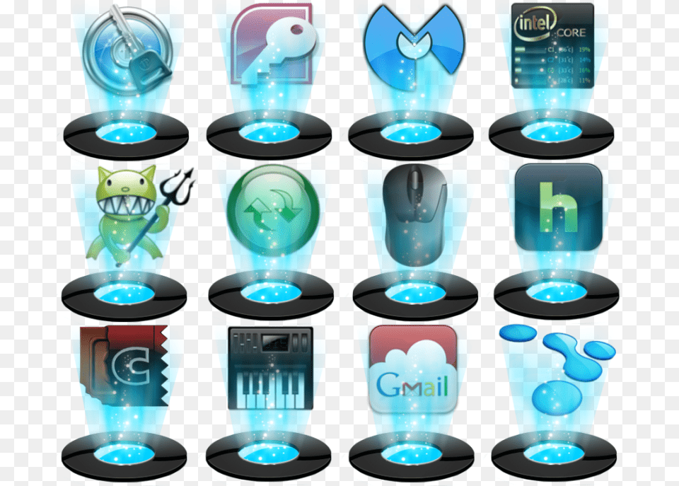 Holographic Icon Pack Hologram Icon Pack, Glass, Cup, Bottle, Art Png Image
