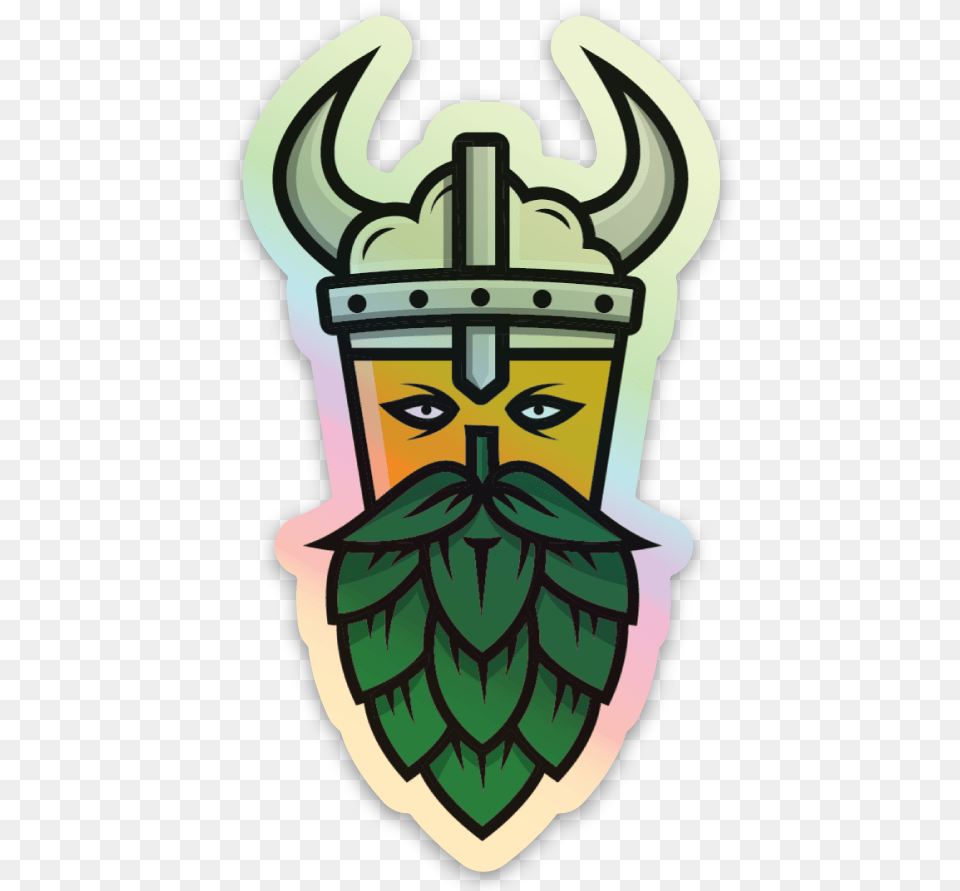 Holographic Icon Sticker Beer Viking Clip Art, Light, Baby, Person, Weapon Png