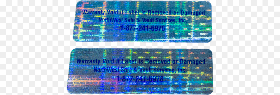 Holographic Security Labels Orange, Text Png