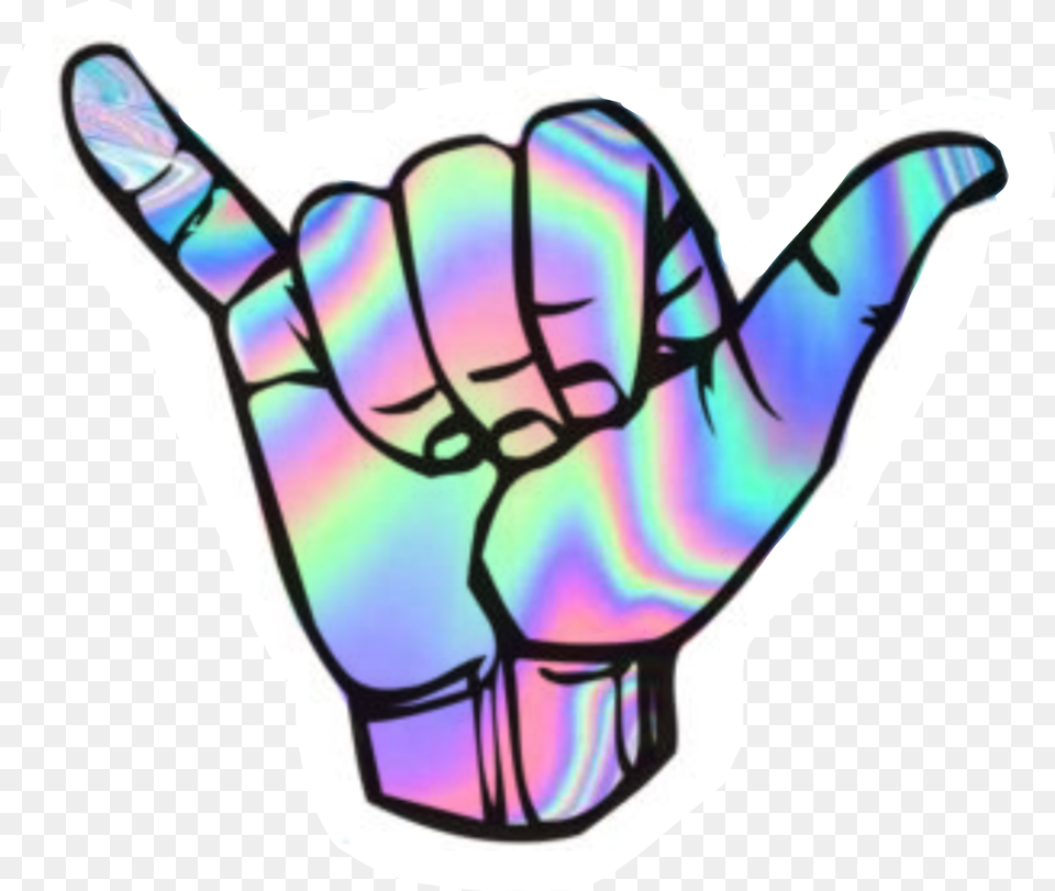 Holographic Shaka Hand, Body Part, Person, Clothing, Glove Free Png