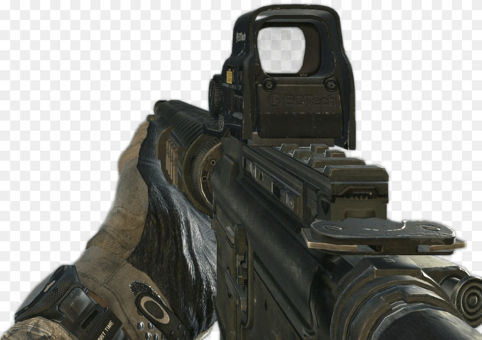 Holographic Sight Mw3 Cod 3 Gun, Weapon, Rifle, Firearm, Person Png