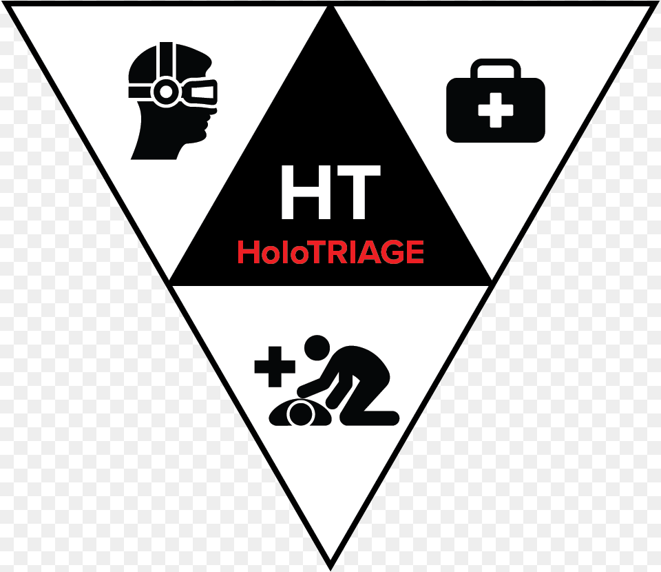 Holotriage Logo Sign, Triangle, Symbol, First Aid Free Png