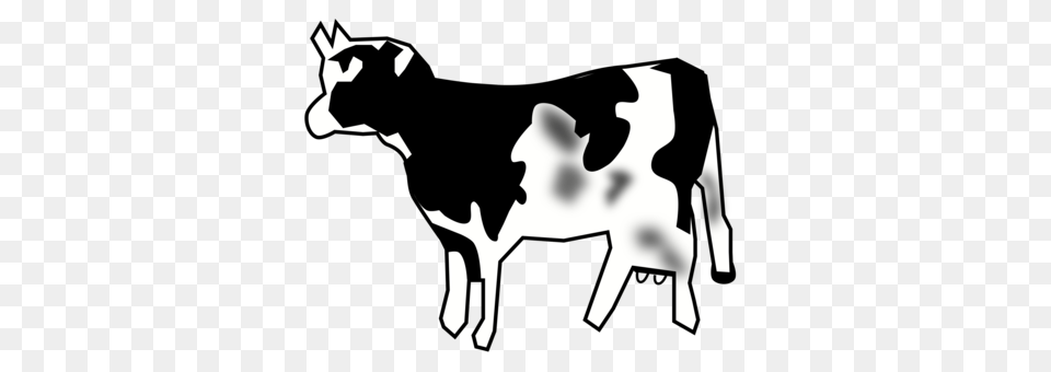 Holstein Friesian Cattle Baka Taurine Cattle Dairy Cattle Computer, Stencil, Animal, Livestock, Mammal Png Image