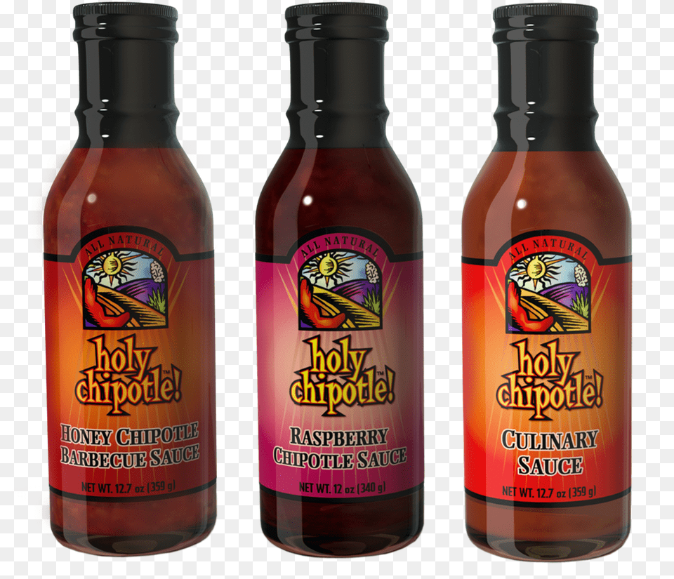Holy Chipotle Gourmet Sauces Hot Sauce, Alcohol, Beer, Beverage, Bottle Free Transparent Png
