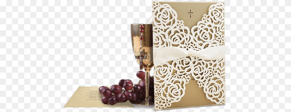 Holy Communion Background First Holy Communion Invitation, Glass, Food, Fruit, Grapes Png Image